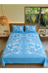 Hand Painted Rayon Bedsheet Set King Size Hand Painted Rayon Bedsheet Set King Size